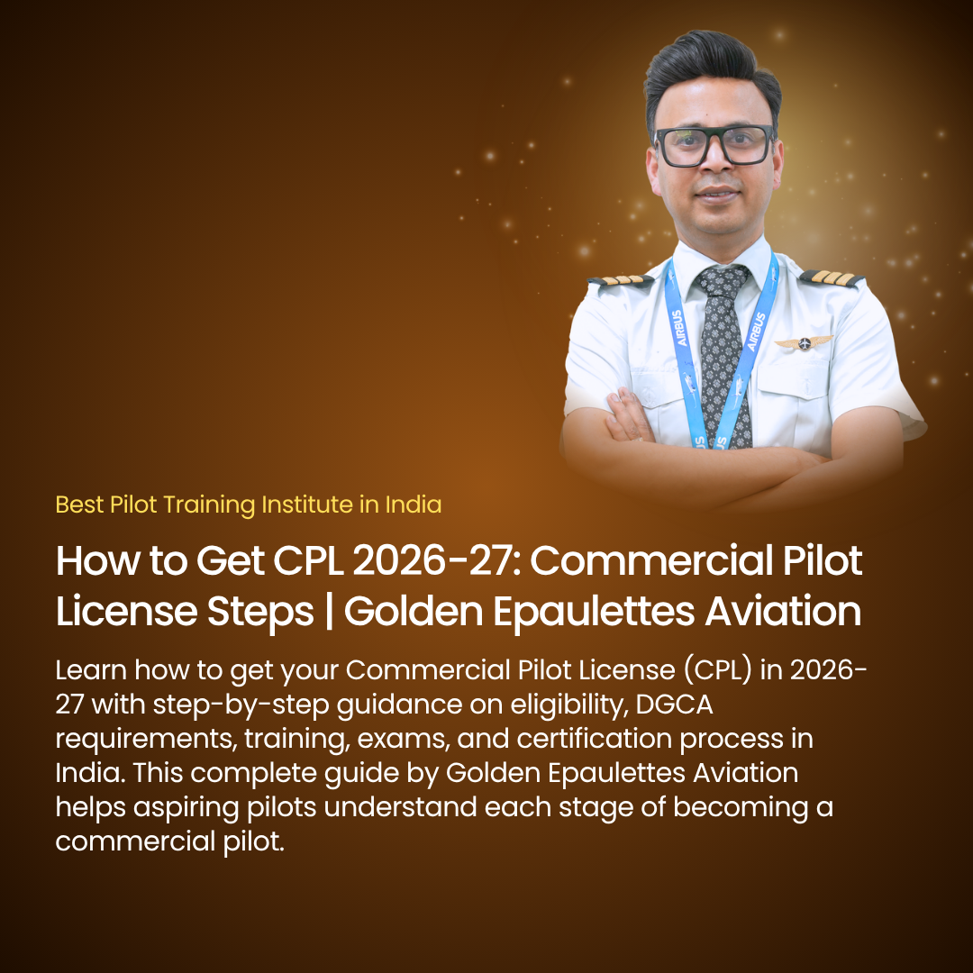 How to Get CPL 2026-27: Commercial Pilot License Steps | Golden Epaulettes Aviation